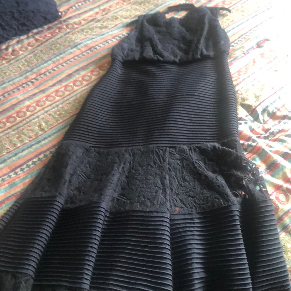 Tadashi shoji navy blue dress